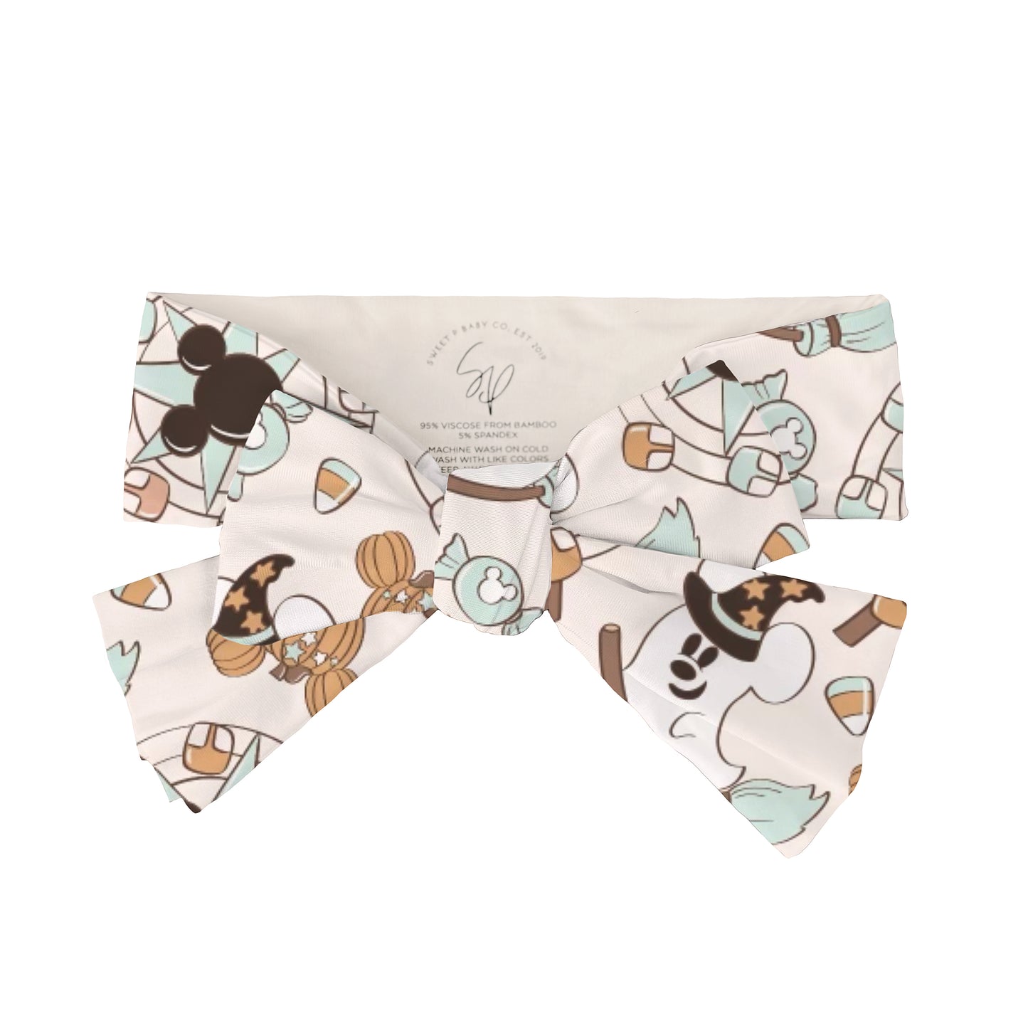 Blue Magical Tricks & Treats Headband Bow