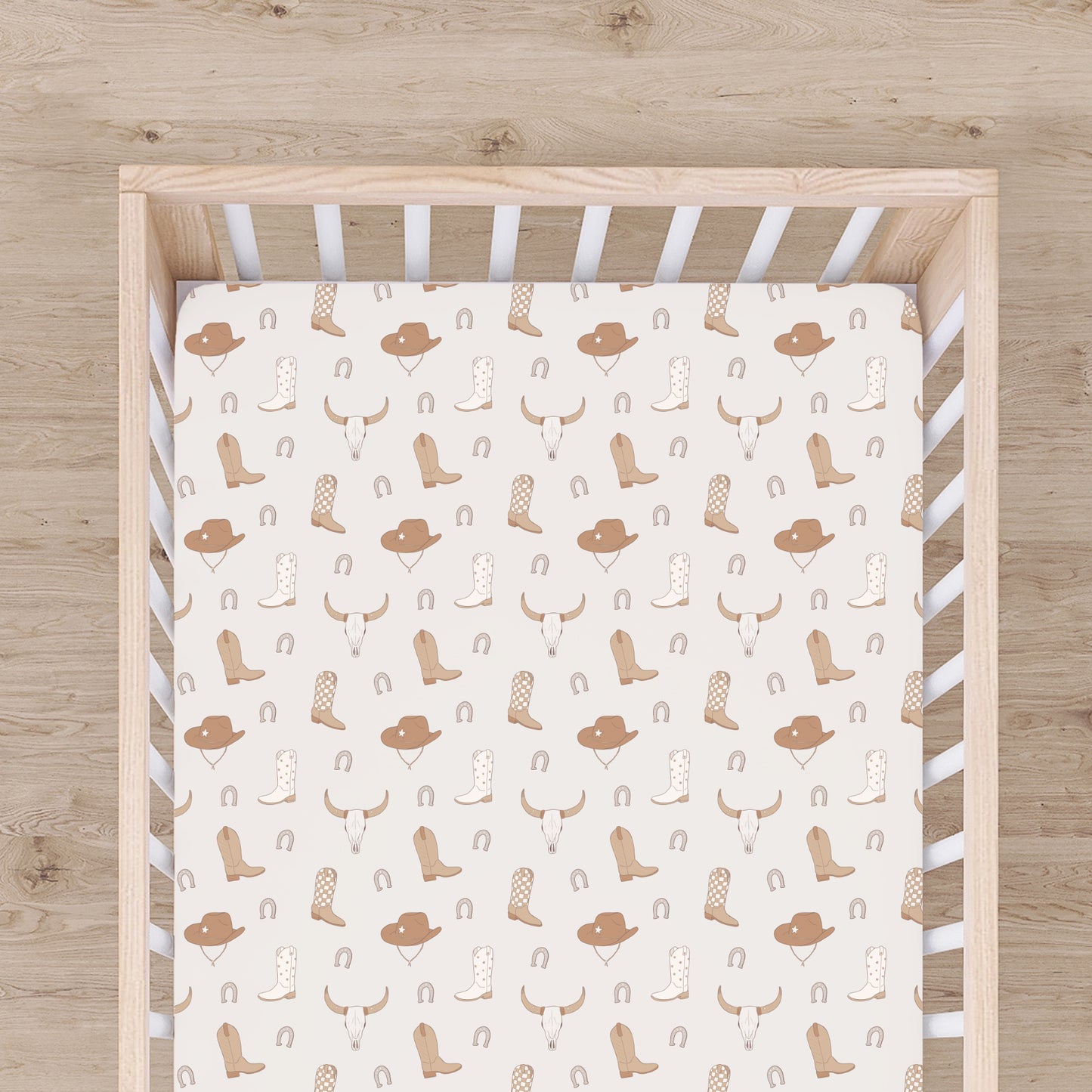 Cowboy Up Bamboo Crib Sheet