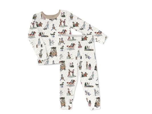 Elfie Toddler & Kids 2-Piece Bamboo Pajamas