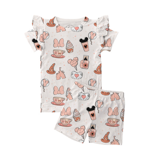 Pins & Treats Kids Shortie Ruffle Bamboo Set