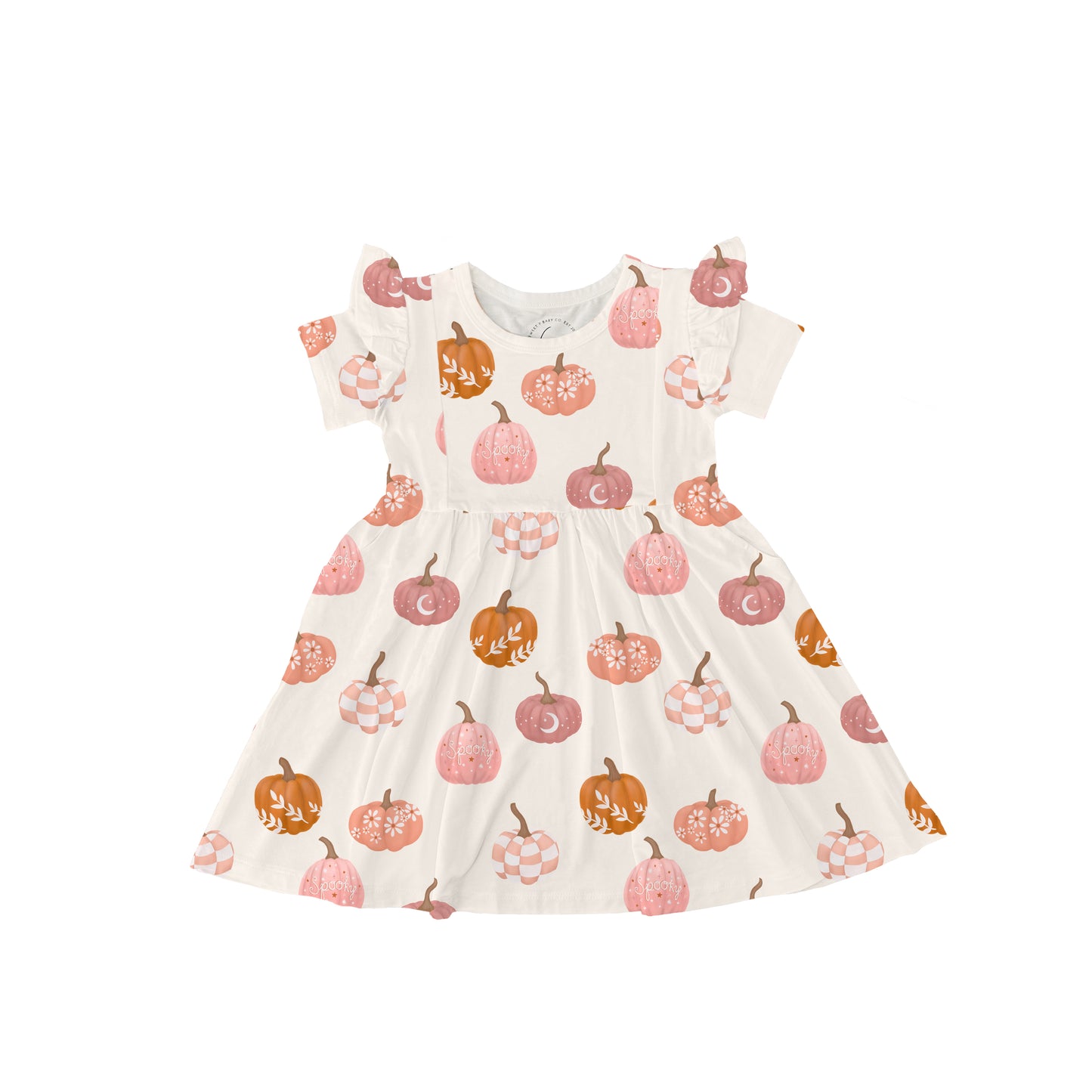 Painted Pumpkins Girls Twirl Dress