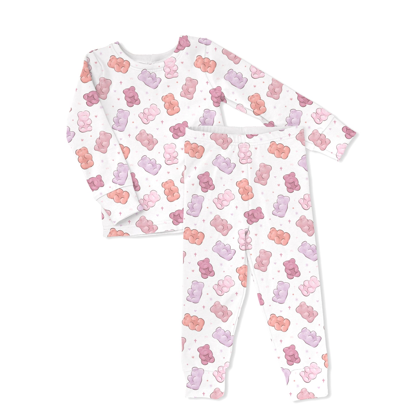 Pink Gummy Bear 2-Piece Bamboo Pajamas