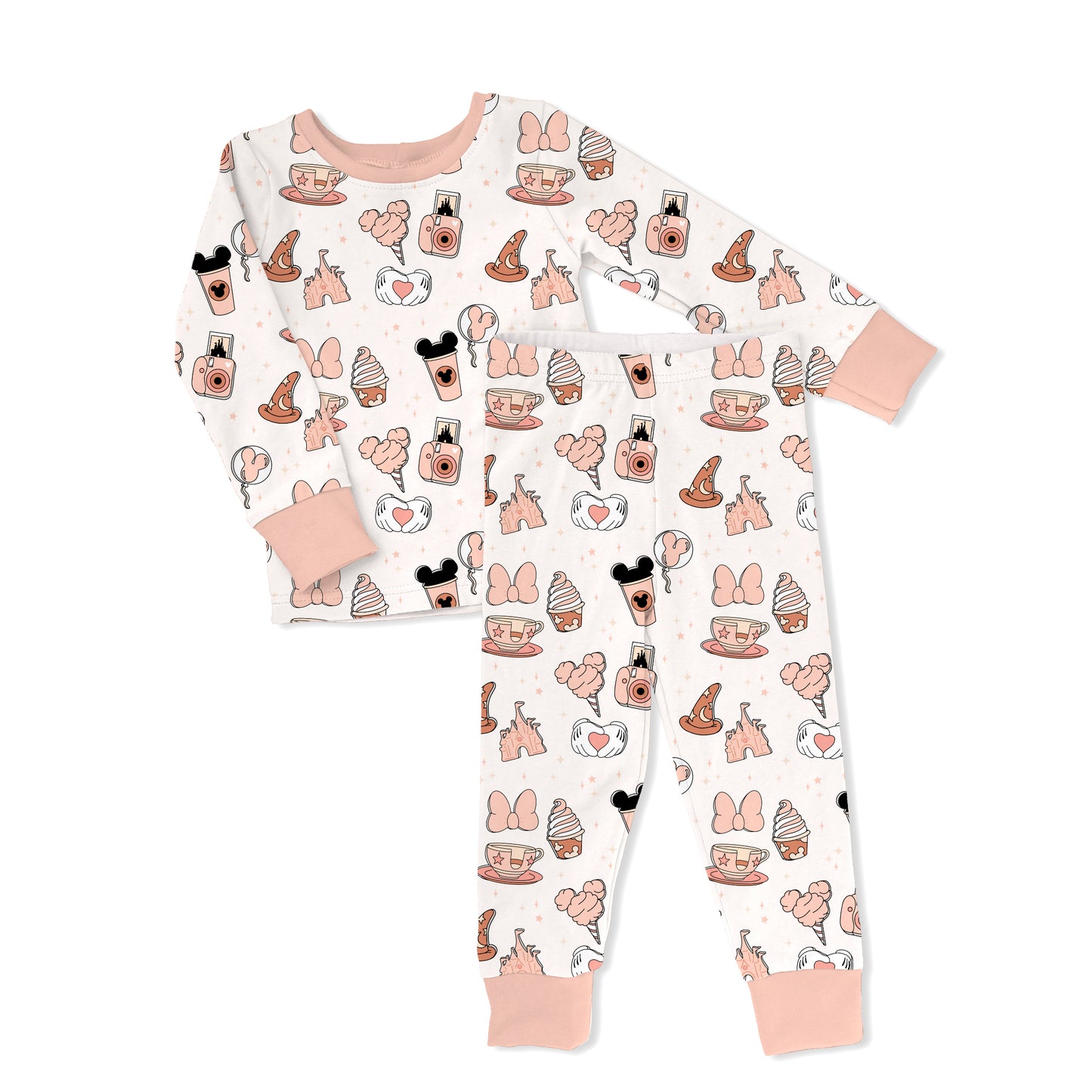 Pins & Treats Toddler & Kids 2-Piece Bamboo Pajamas