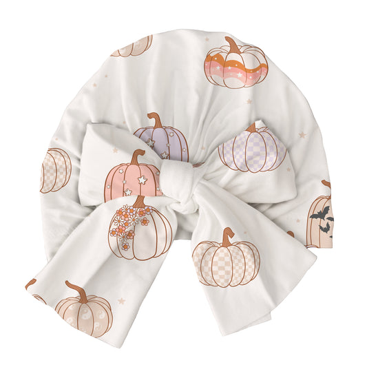 Pink Whimsy Pumpkins Turban