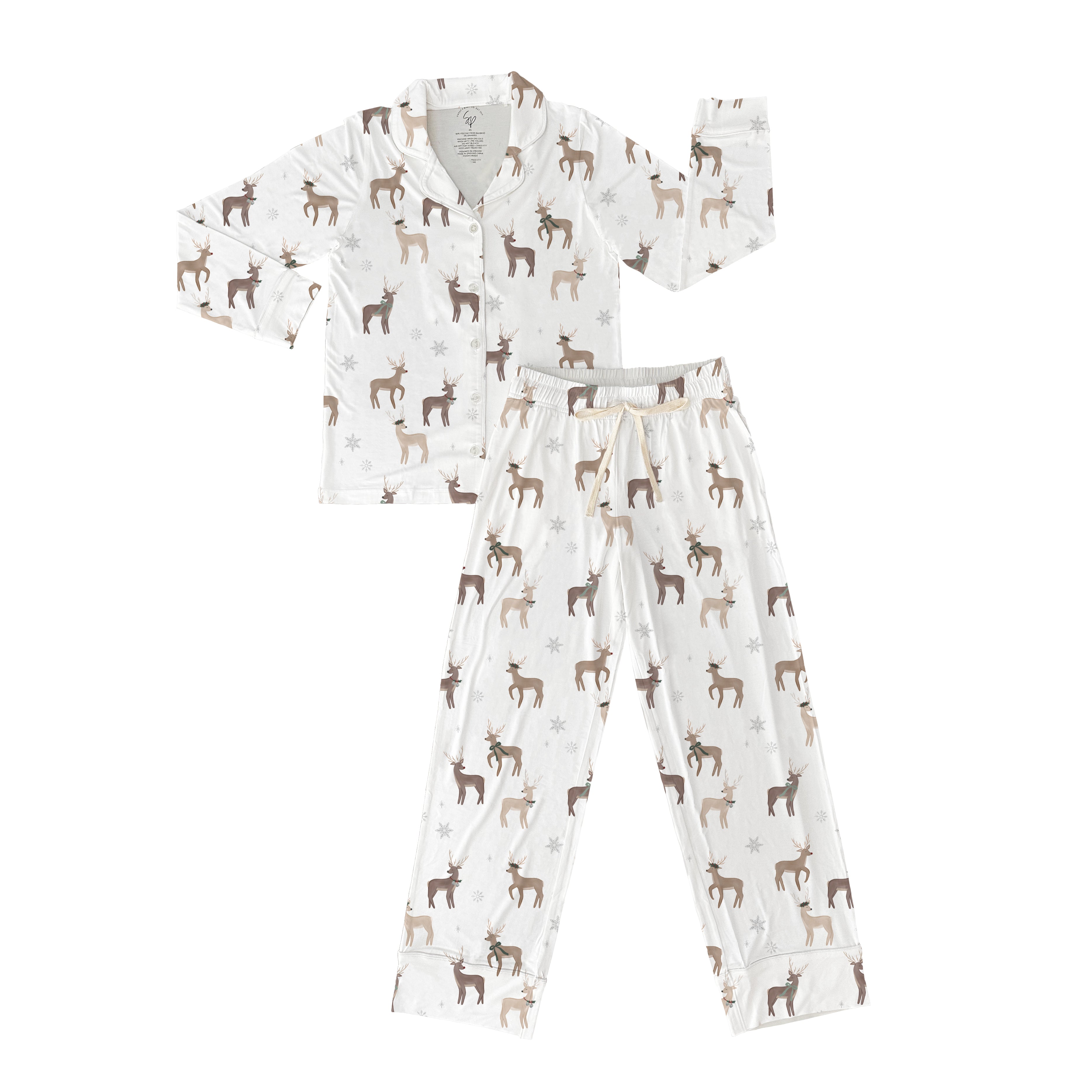 Women's Reindeer Bamboo Jammies Sweet P Baby Co.