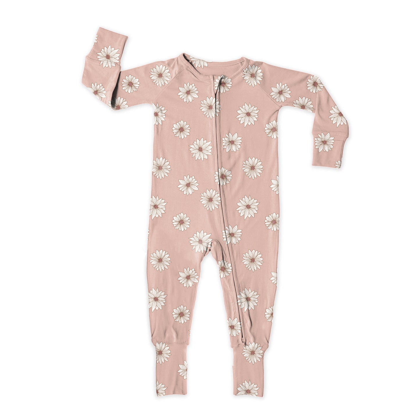 Daisy Daze Zip Up Bamboo Pajamas