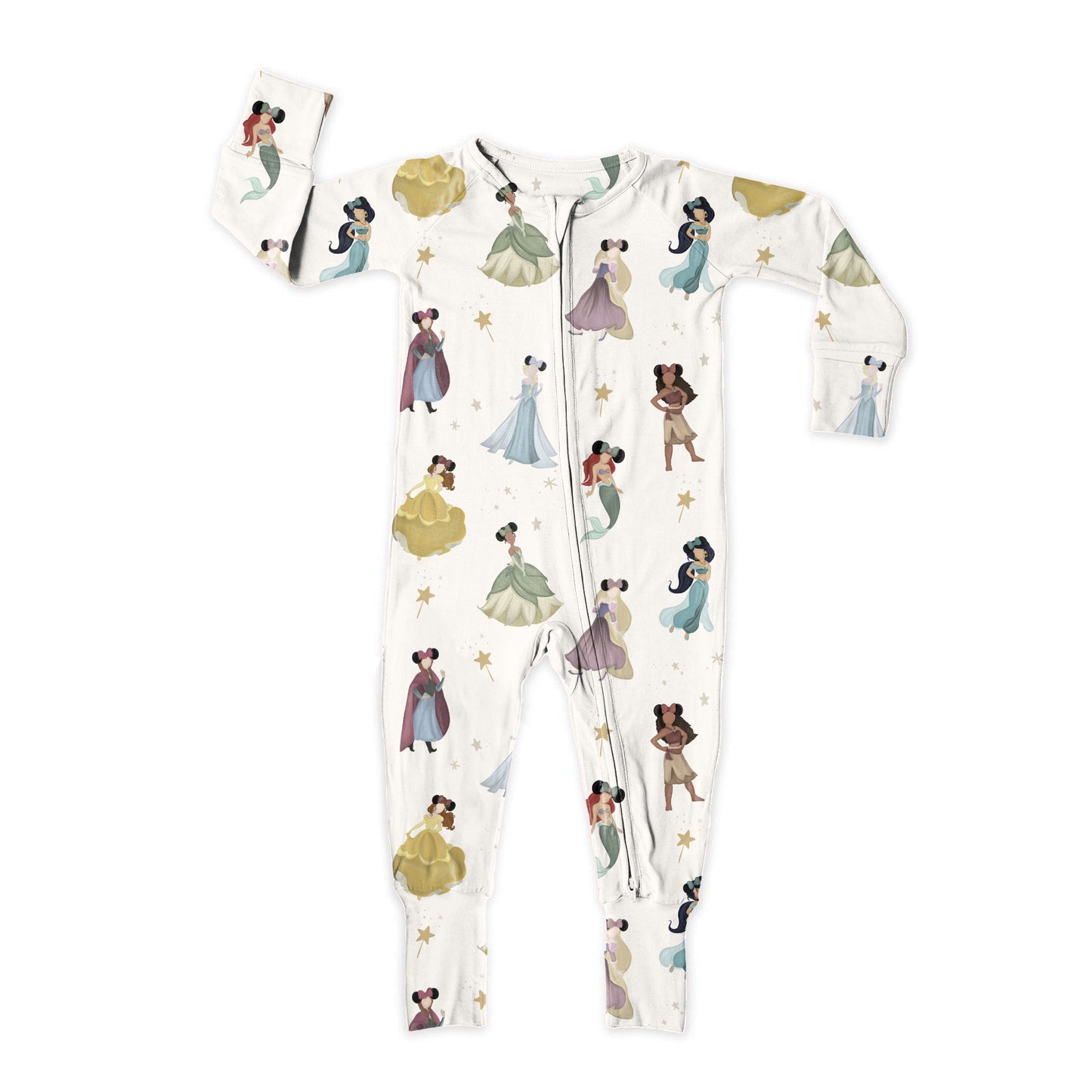 lucky charms bamboo pajamas Princess Magic Zip Up Bamboo Pajamas 18-24M
