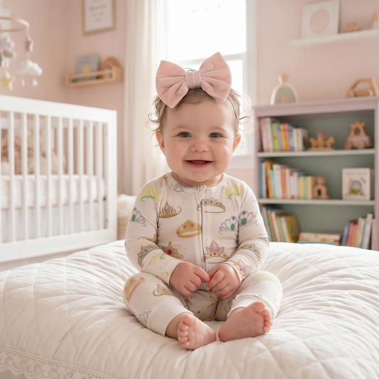 Tiara Time Zip Up Bamboo Pajamas