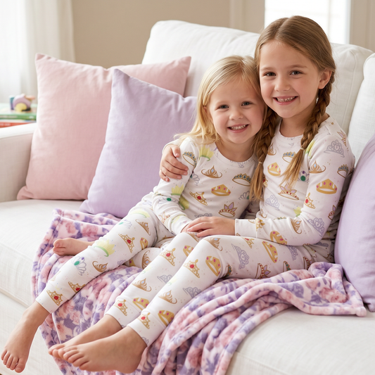 Tiara Time Toddler & Kids 2-Piece Bamboo Pajamas