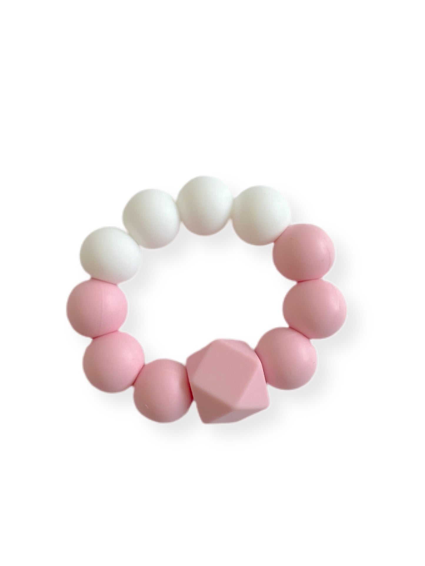 Blush Freezer Teether | Silicone Teething Beads | Sweet P Baby Co.