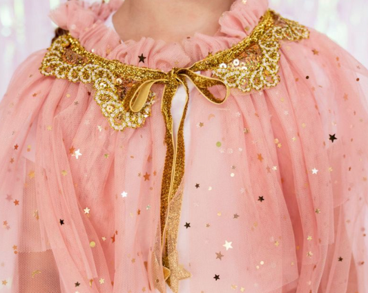 Pink Stars Magical Dress Up Cape