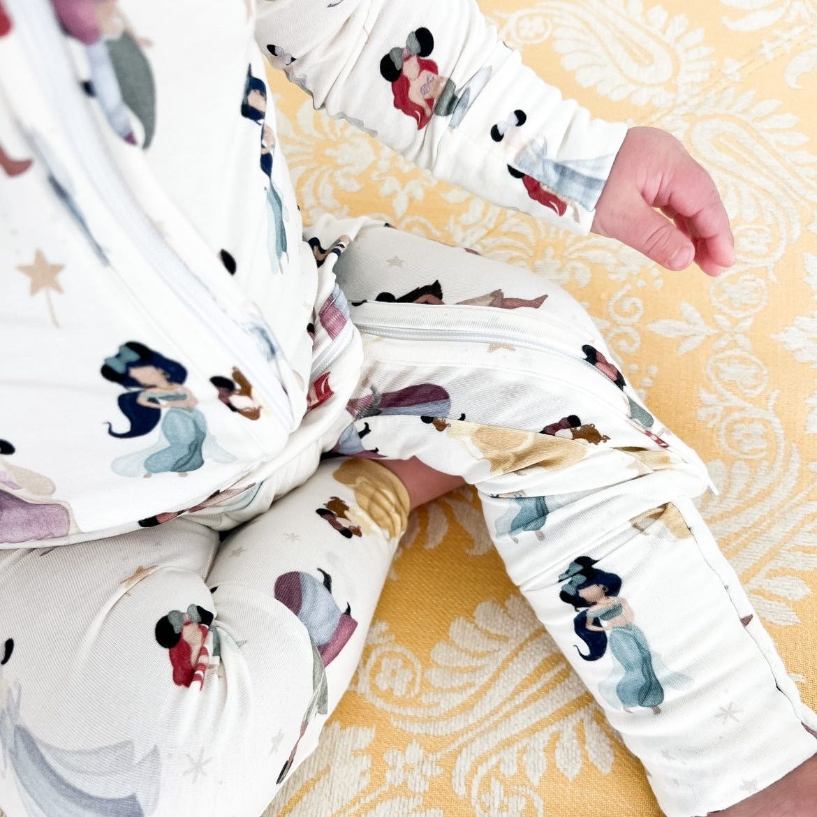 lucky charms bamboo pajamas Princess Magic Zip Up Bamboo Pajamas 18-24M