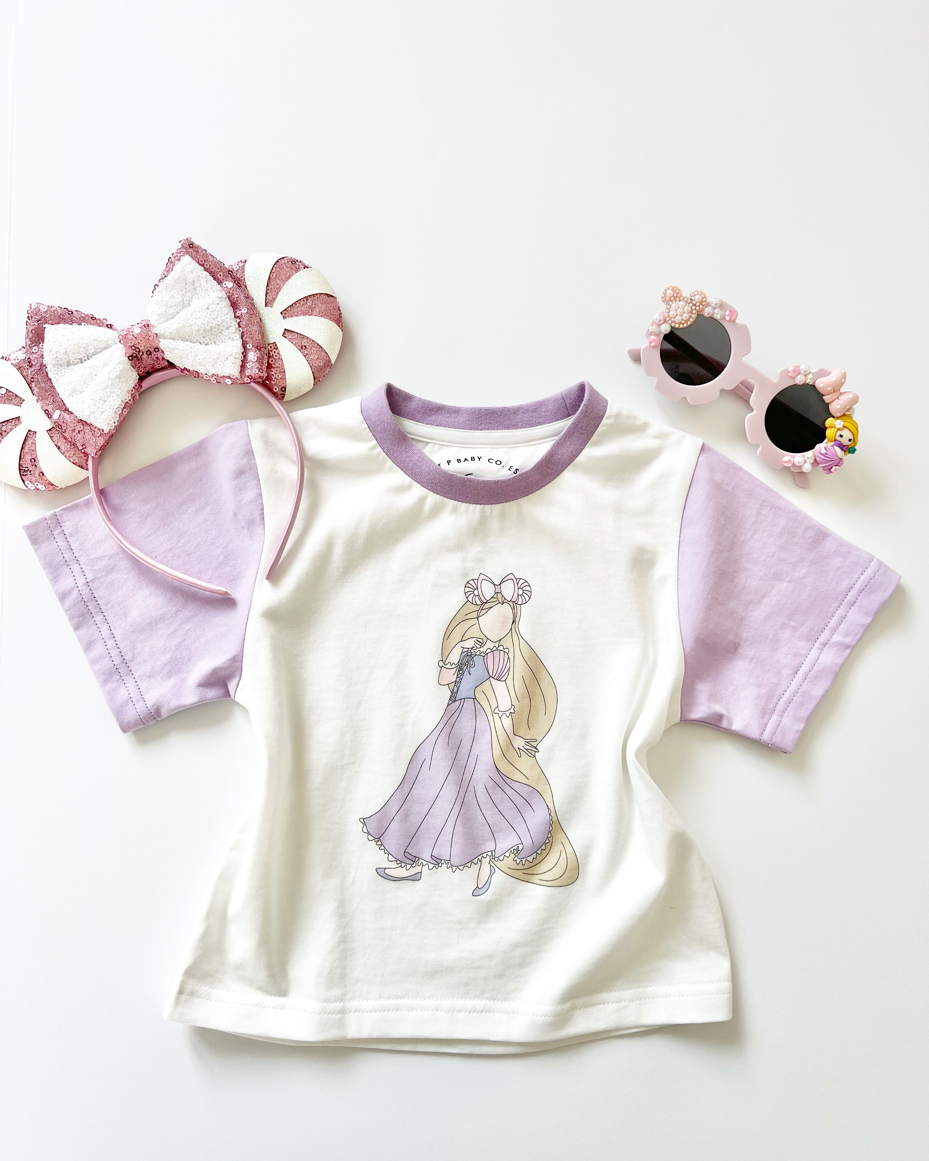 Lilac Princess T Shirts | Princess Toddler T Shirt | Sweet P Baby Co.